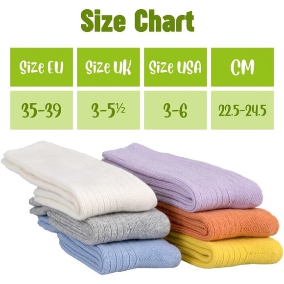 ⭐Women Giallo Winter Solid Socks Cashmere Socks Lady - Picture 4 of 9